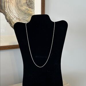 Vintage 24” sterling silver 925 snake chain Lobster claw clasp.